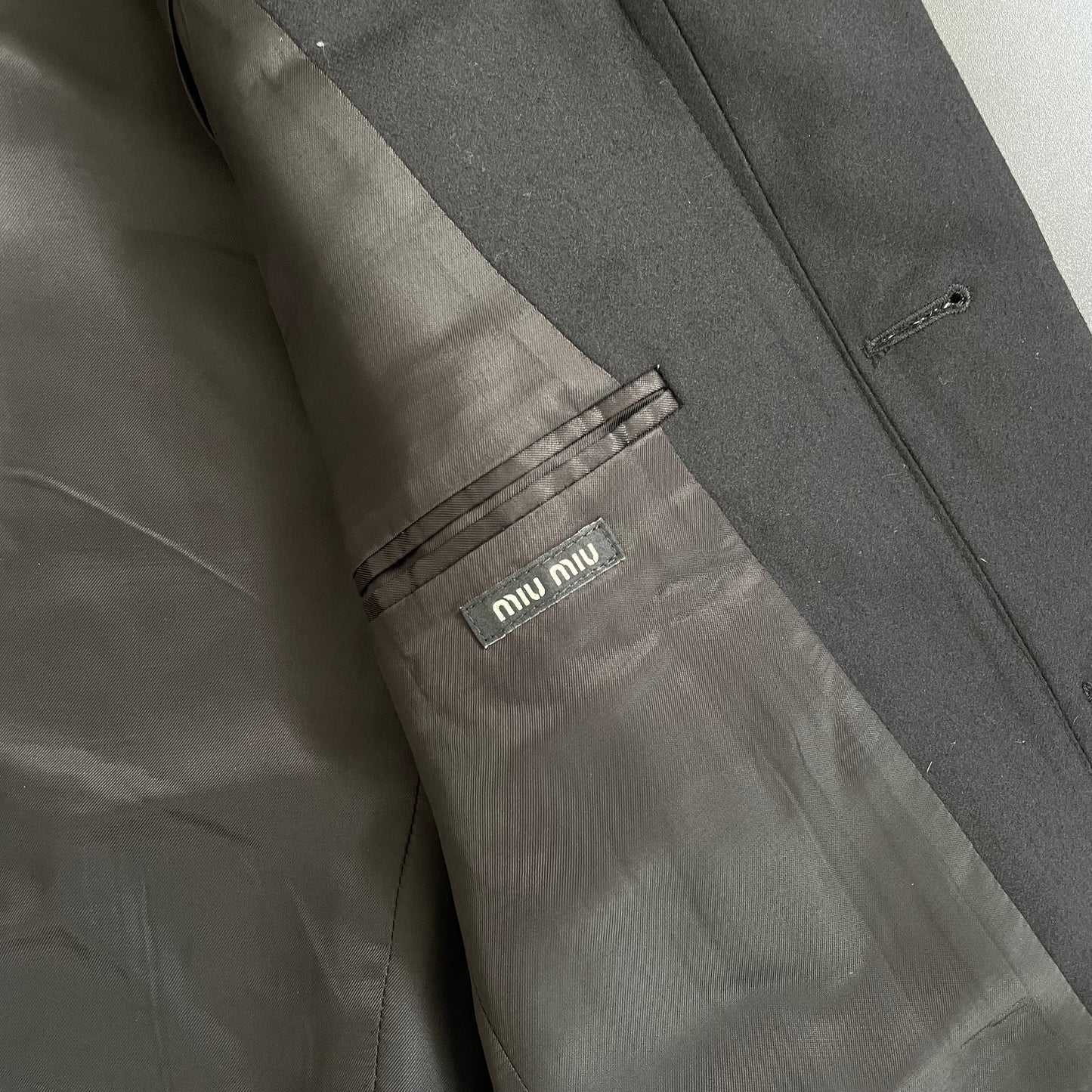 2006ss miu miu wool tailored jacket 44