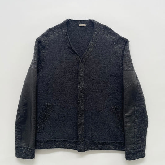 2015aw bottega veneta leather docking wool cardigan 52
