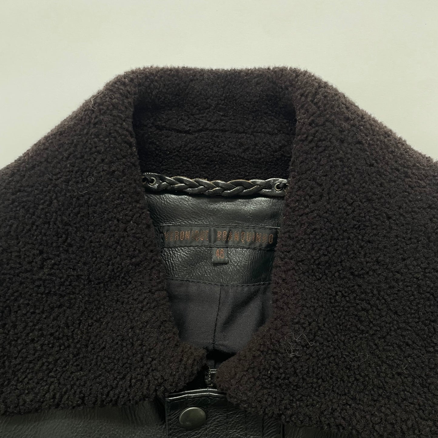 2003aw veronique branquinho caw leather flight jacket 46