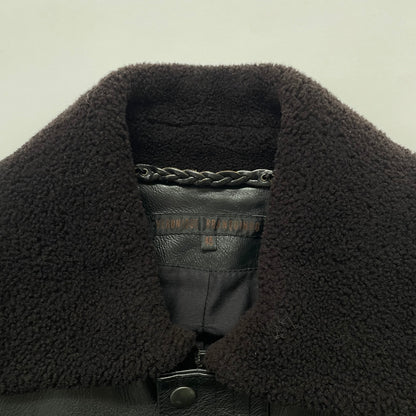 2003aw veronique branquinho caw leather flight jacket 46