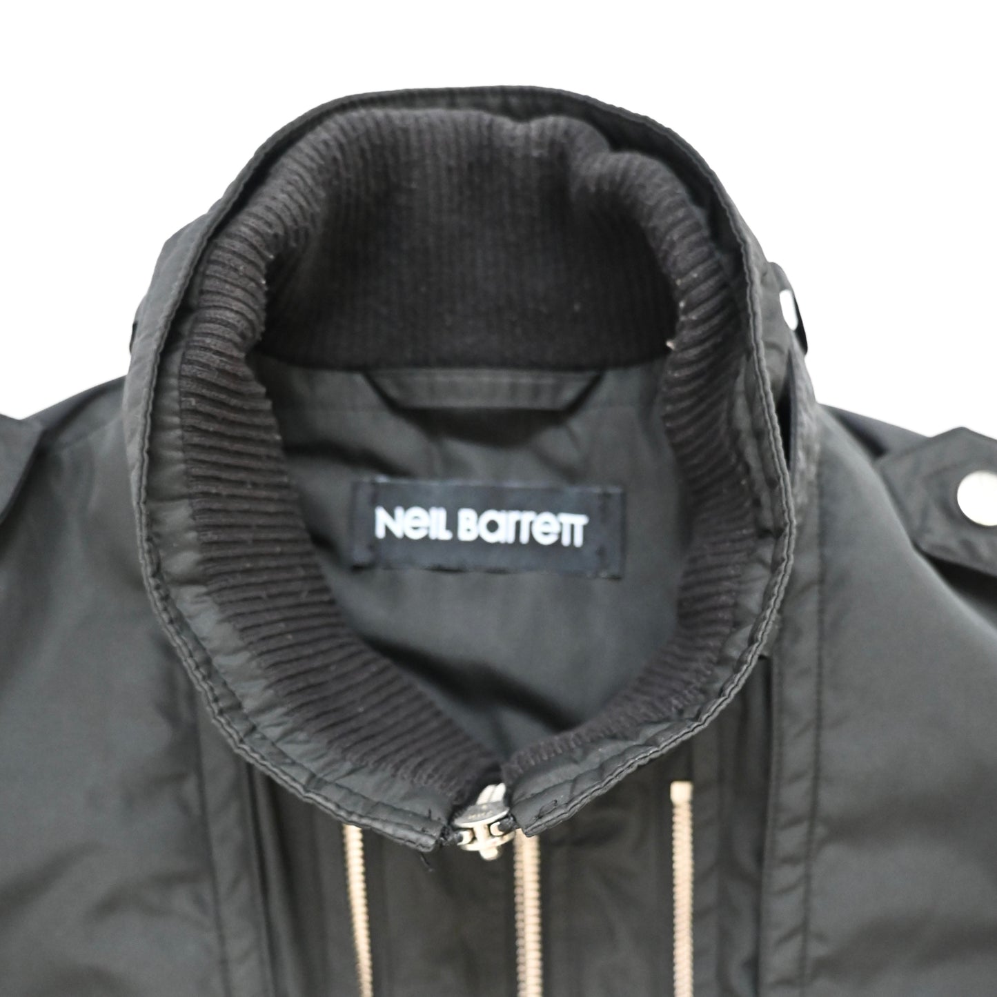 2000s neil barrett multi zipper nylon jacket S