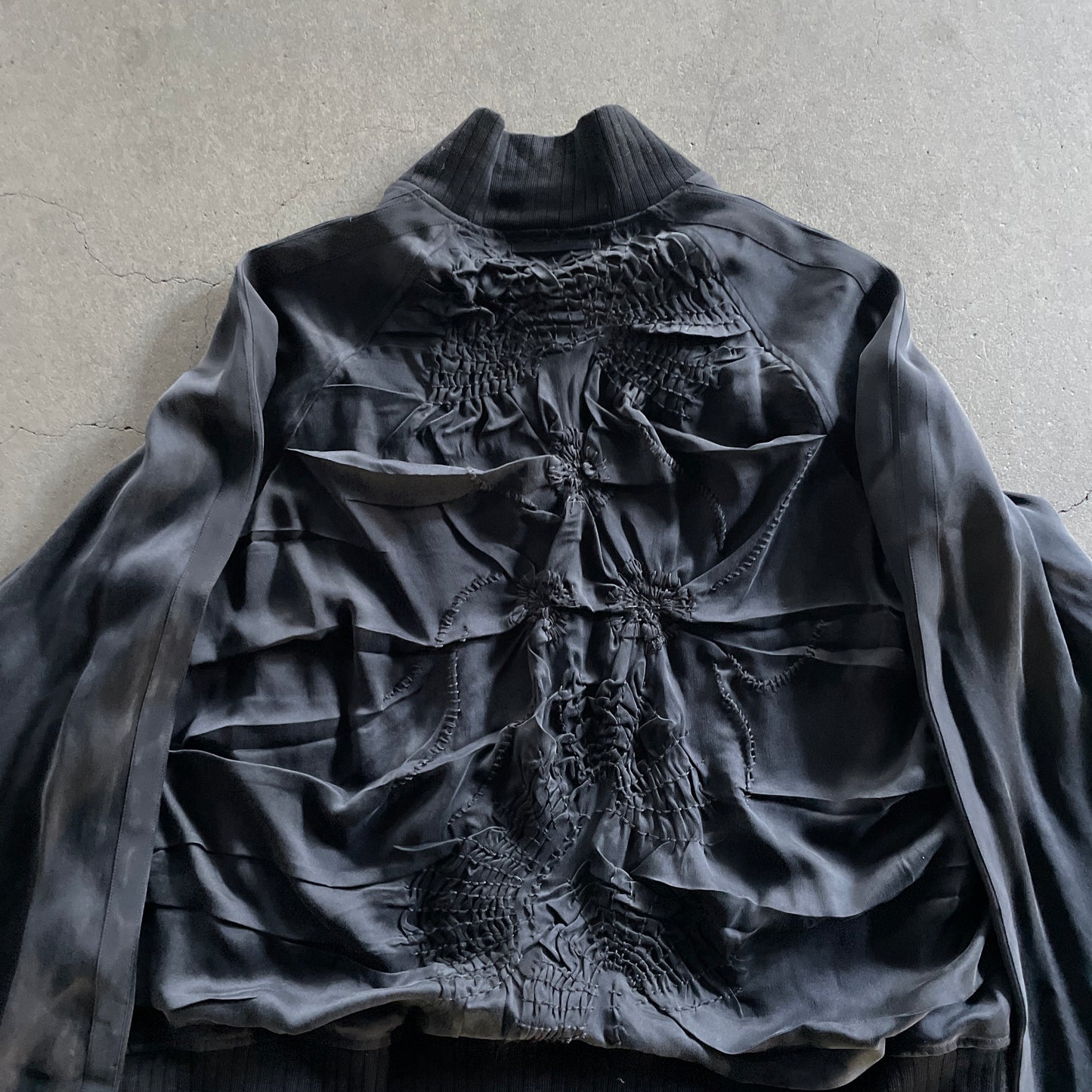 1997ss jean paul gaultie haute couture acetate bomber jacket 48