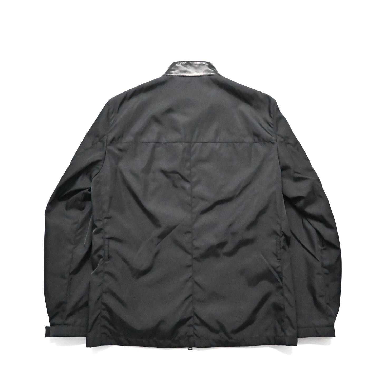 2011aw prada leather docking  nylon blouson 48