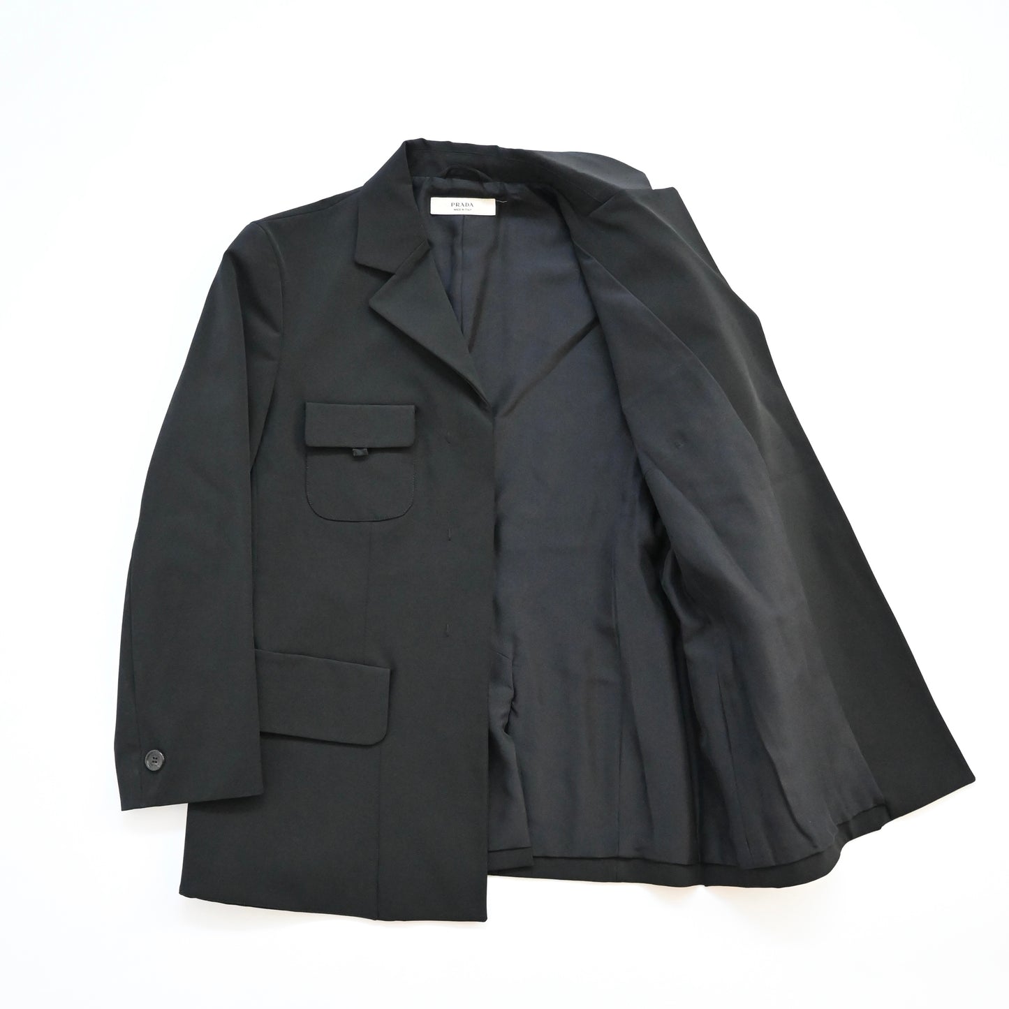 2002ss prada nylon mulch pocket jacket 46