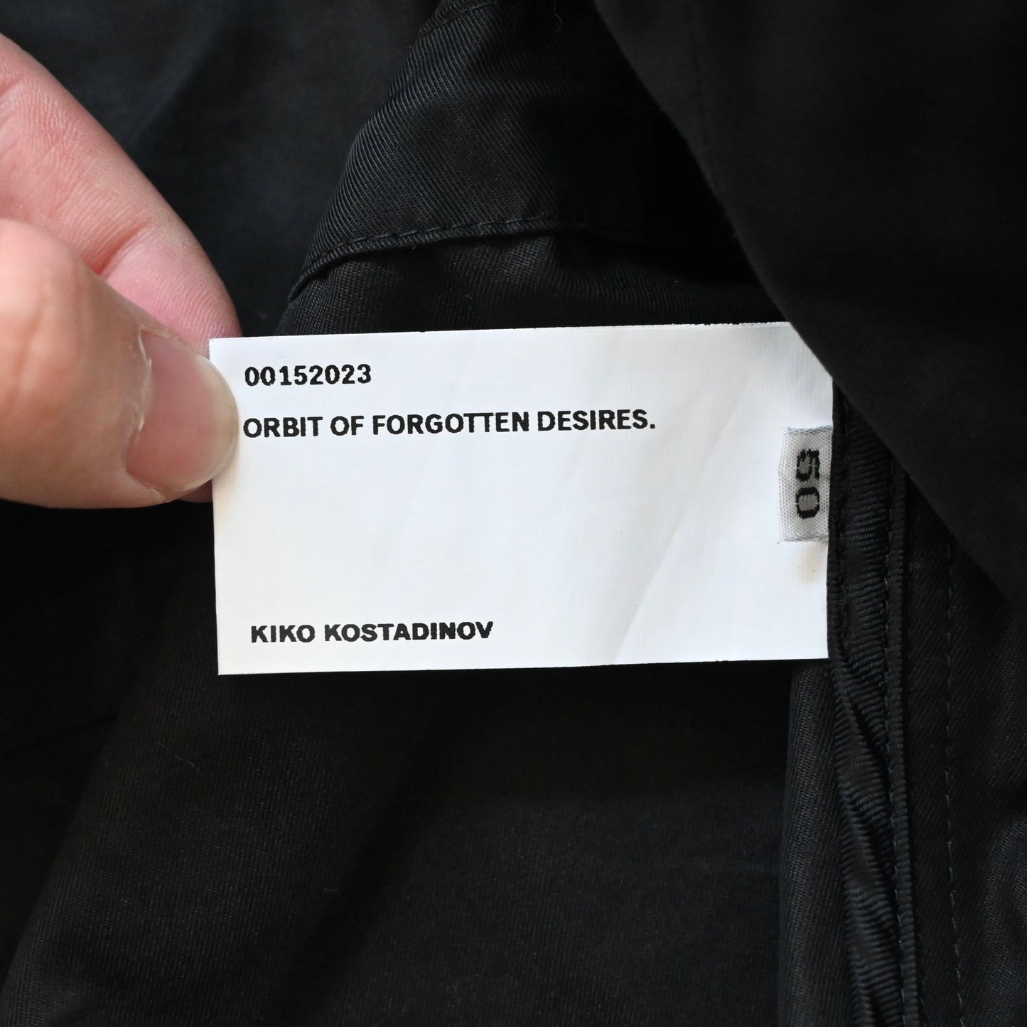 2023aw kiko kostadinov meno cropped jacket 50