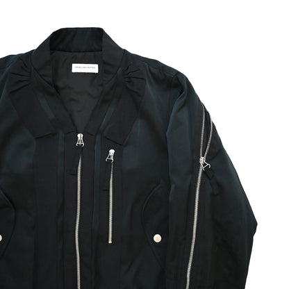 2014aw dries van noten silk back zip bomber jacket S
