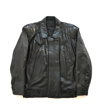 1991aw giorgio armani leather bomber jacket M