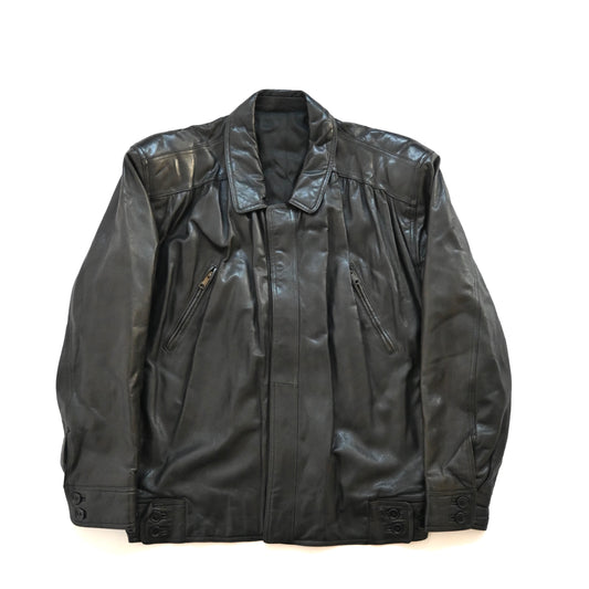 1991aw giorgio armani leather bomber jacket M