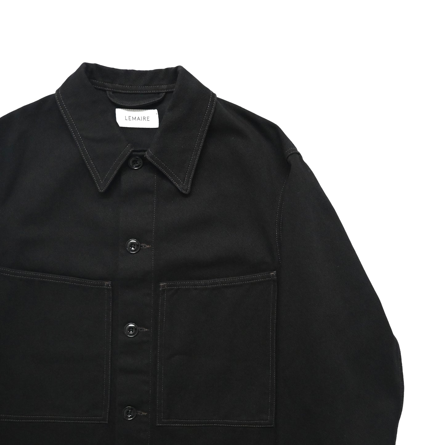 2023ss lemaire front pocket denim jacket 46