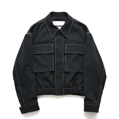 2025ss jil sander contrast stitching twill jacket 46