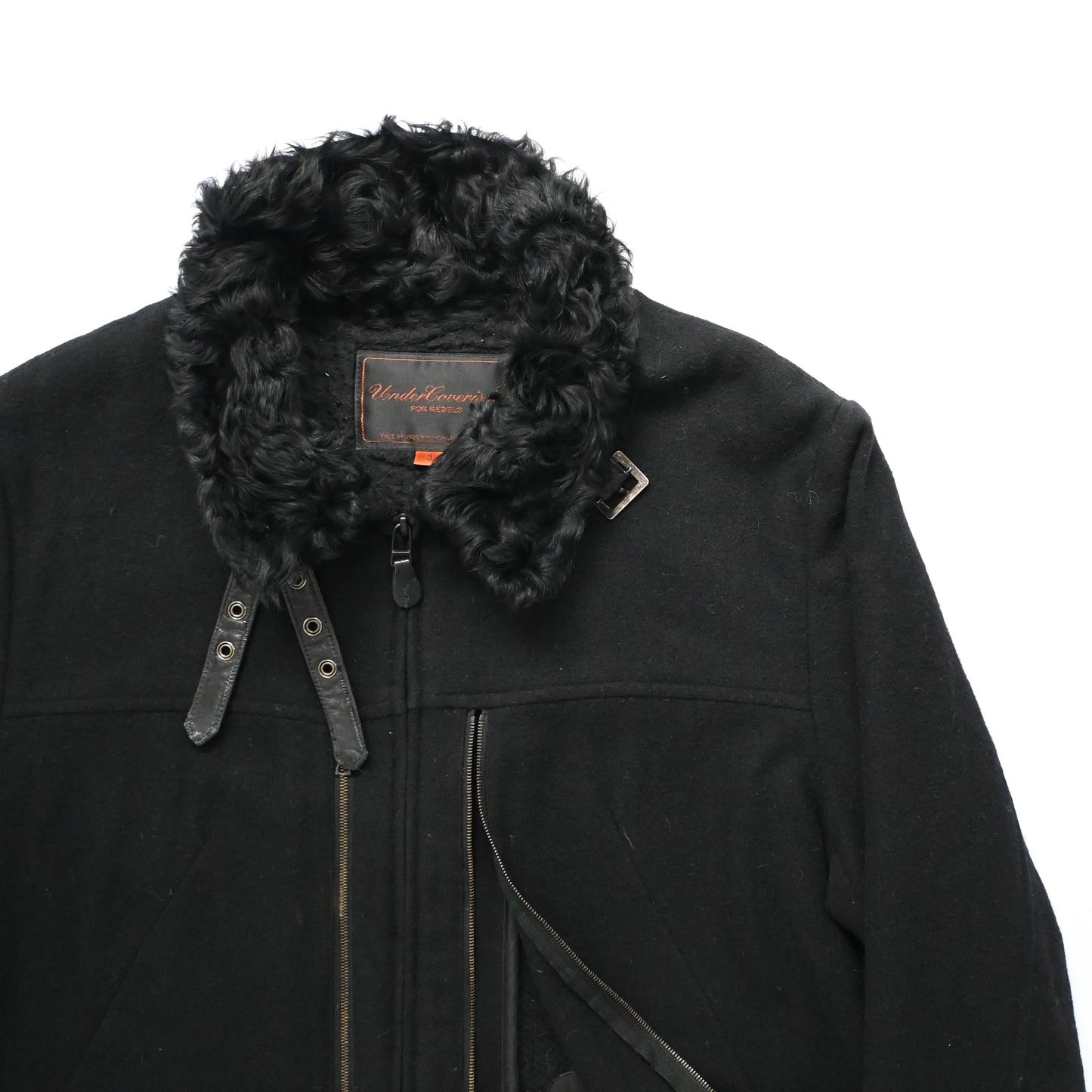 2006aw undercover arts＆crafts fur docking wool blouson 3