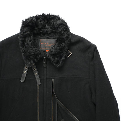 2006aw undercover arts＆crafts fur docking wool blouson 3