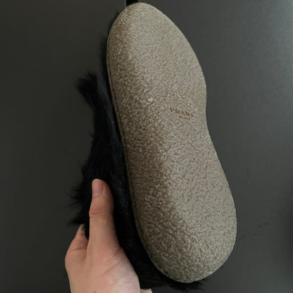 2017aw prada fur Moccasin shoes 7