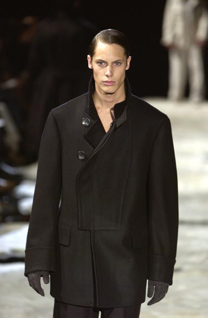 2002aw gucci wool double breasted coat 48 by Tom ford