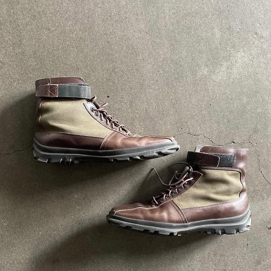 1999aw miu miu boy's leather boots 27.5