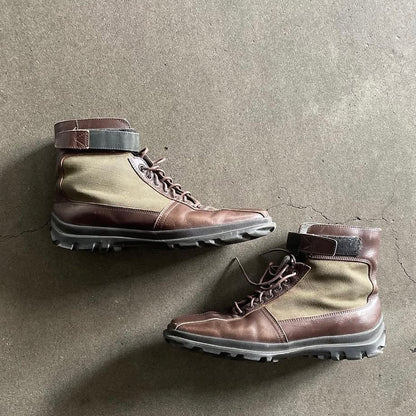 1999aw miu miu boy's leather boots 27.5