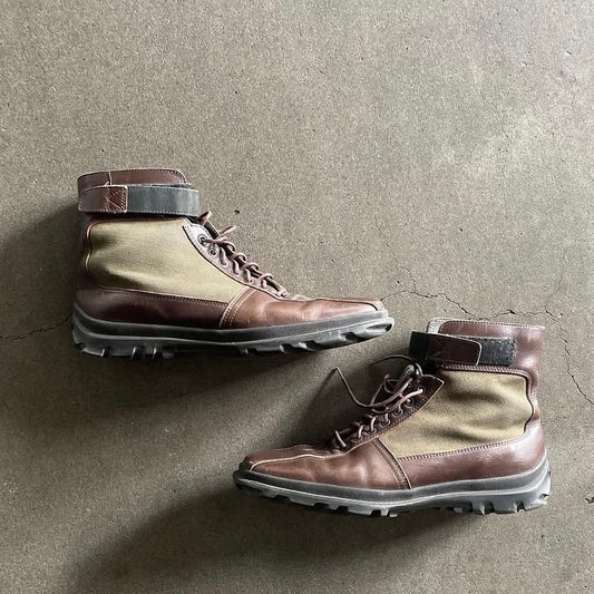 1999aw miu miu boy's leather boots 27.5