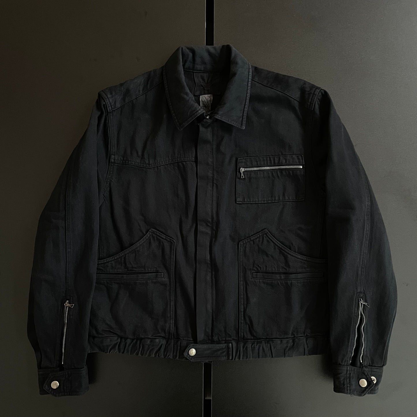 1982aw giorgio armani denim bomber jacket 48