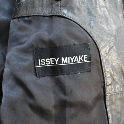 1992ss issey miyake lamb leather flight jacket L