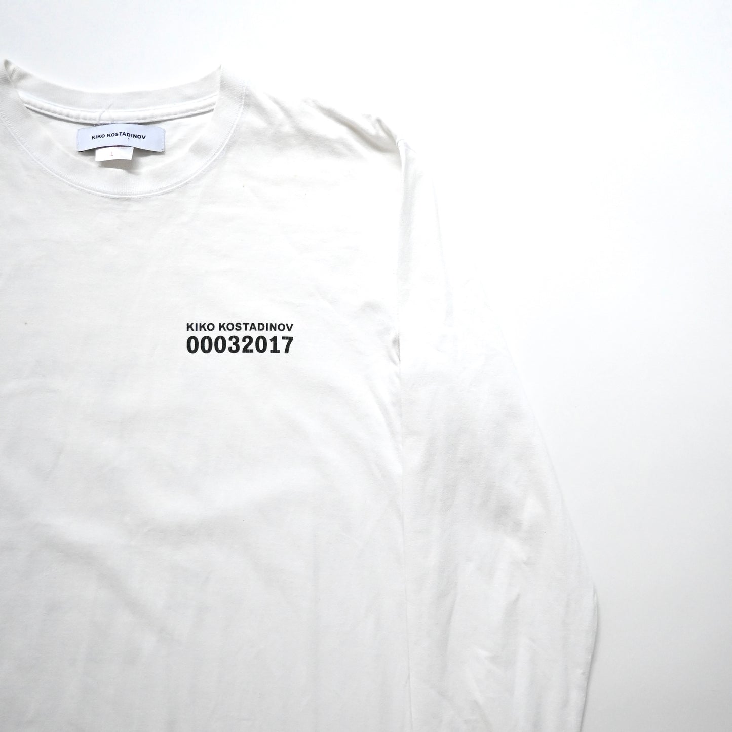 2017aw kiko kostadinov cotton long t shirt L