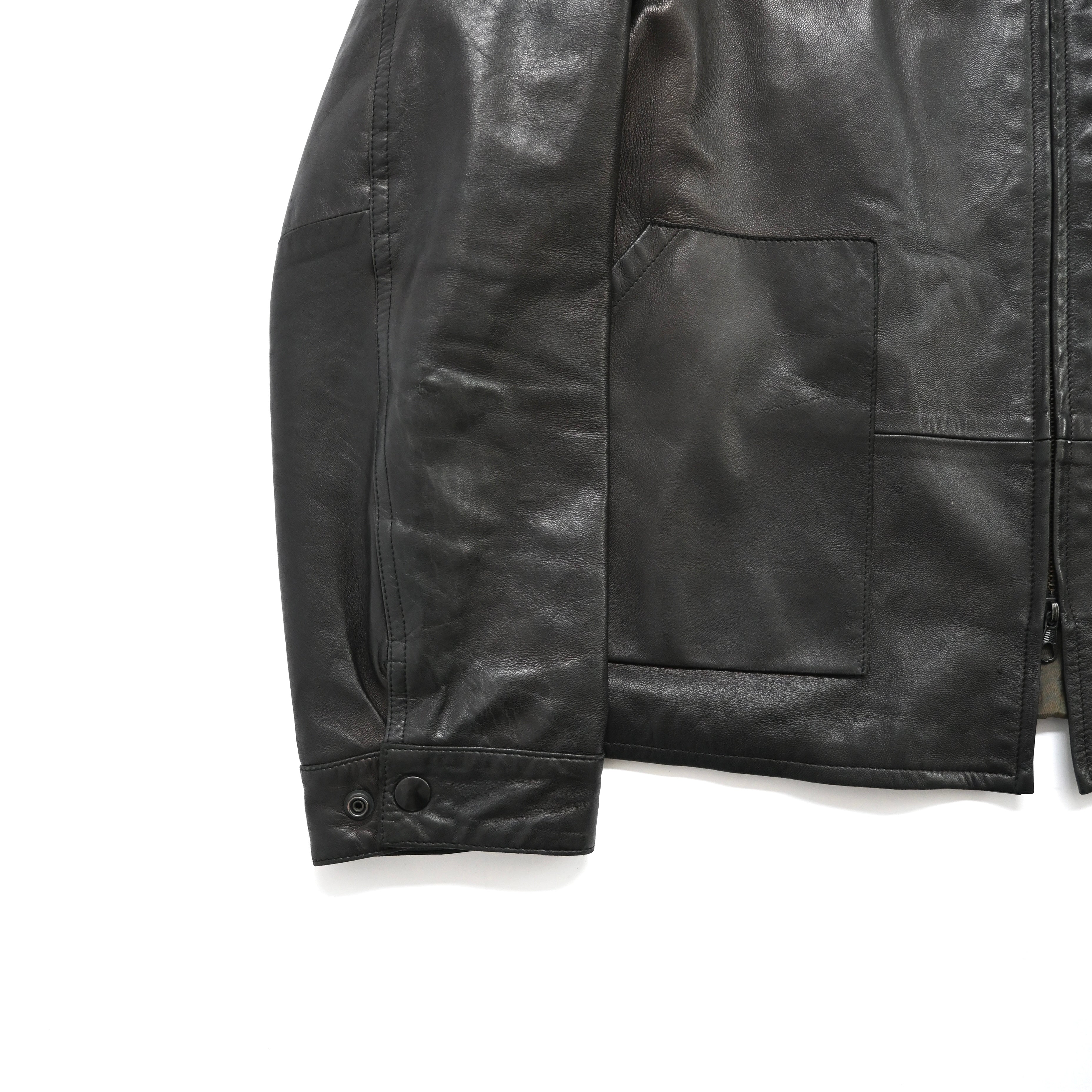 1990s emporio armani lamb leather jacket 52 – vexed_store