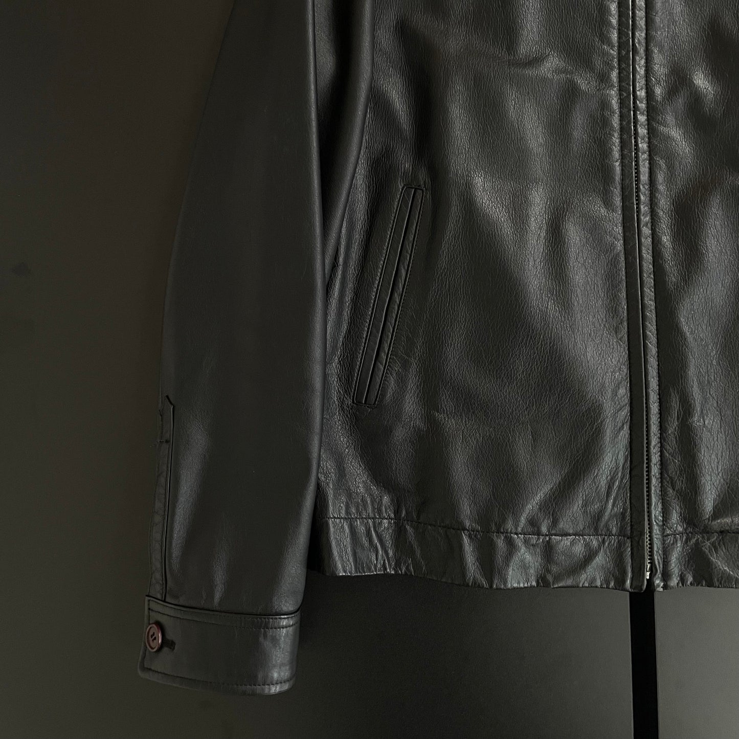 2004aw yohji yamamoto aar back zip leather jacket M