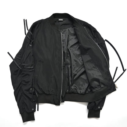 2000s just cavalli polyester ribbon bomber jacket S