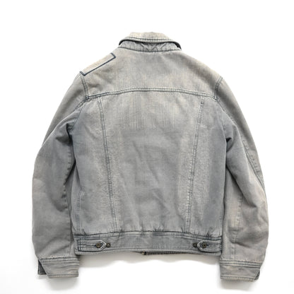 2000s dolce&gabbana denim layered jacket 50