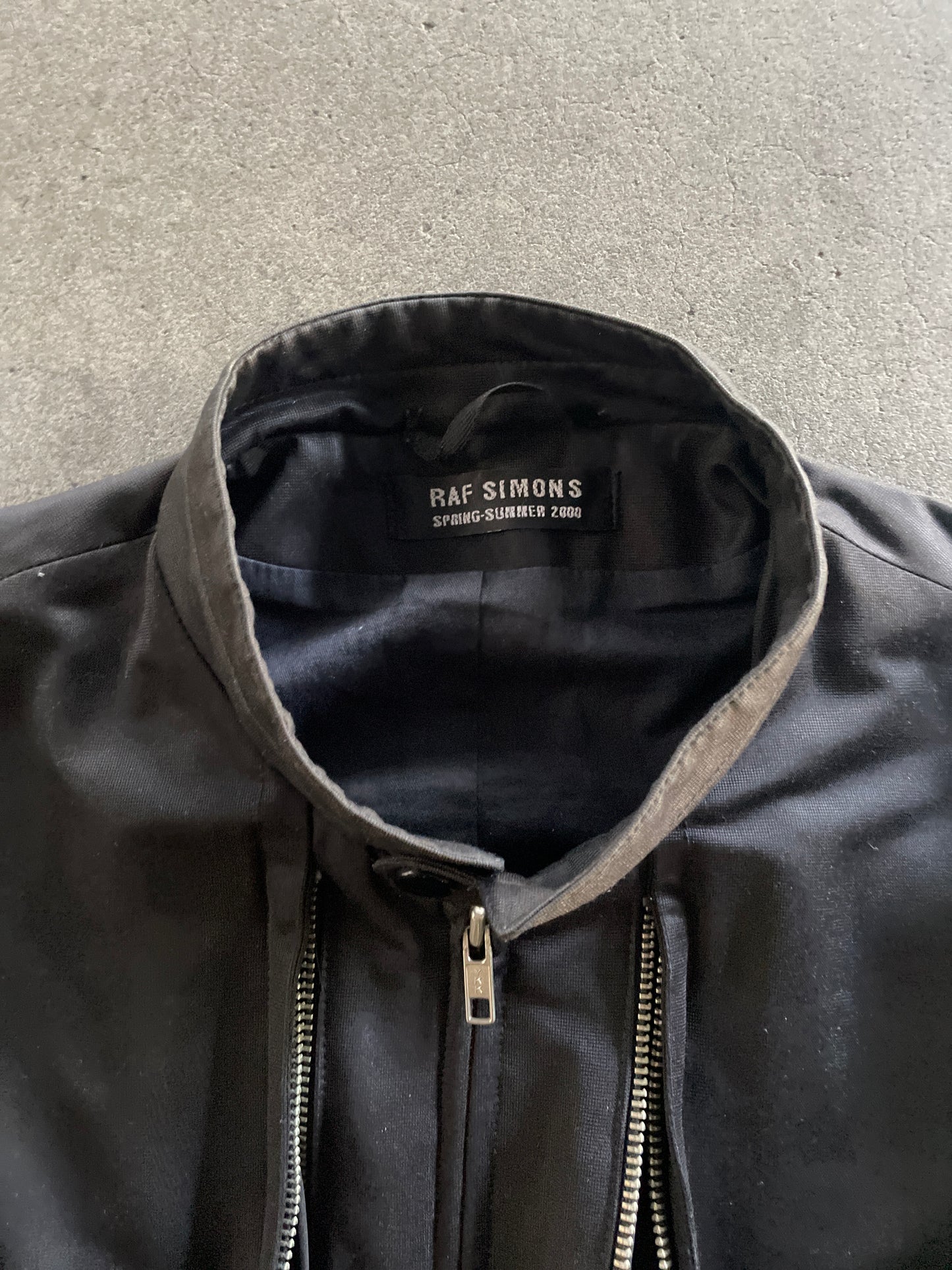2000ss raf simons multi zipper bomber jacket 46
