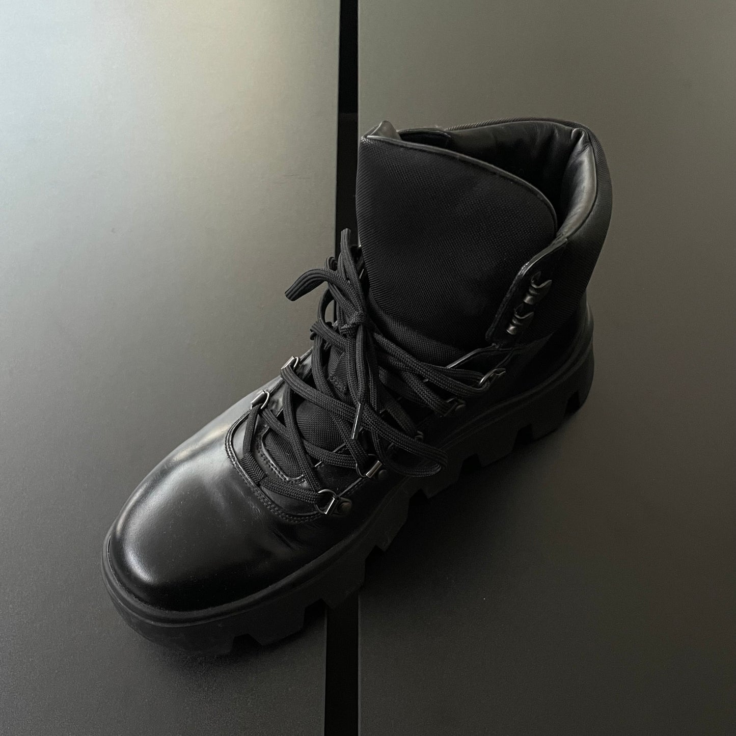 2022aw prada brushed spazzolato leather brixxen half-boot 7