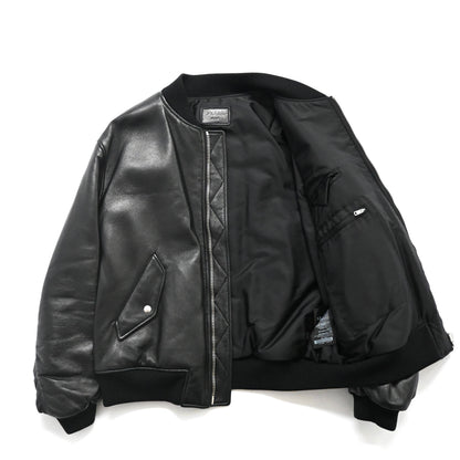 2021aw prada nappa leather bomber jacket 50 by raf simons