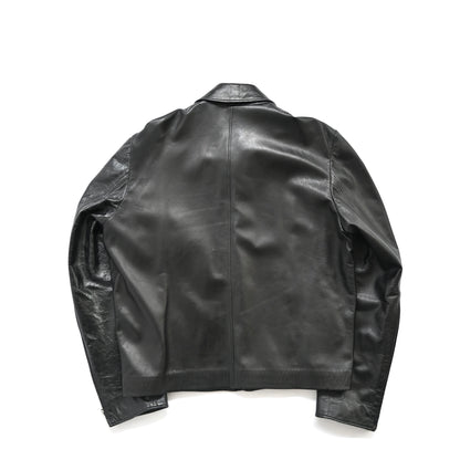 2000s versace pelle leather docking blouson jacket 50