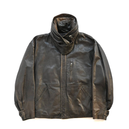 1992ss issey miyake lamb leather flight jacket L