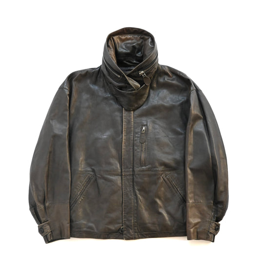 1992ss issey miyake lamb leather flight jacket L