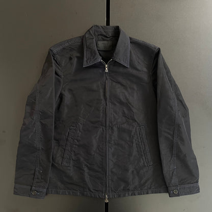 2000s prada blue stitch nylon blouson 48