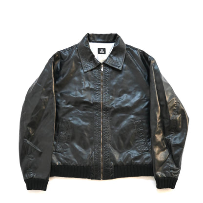 1990s versace kint docking fake leather jacket XL