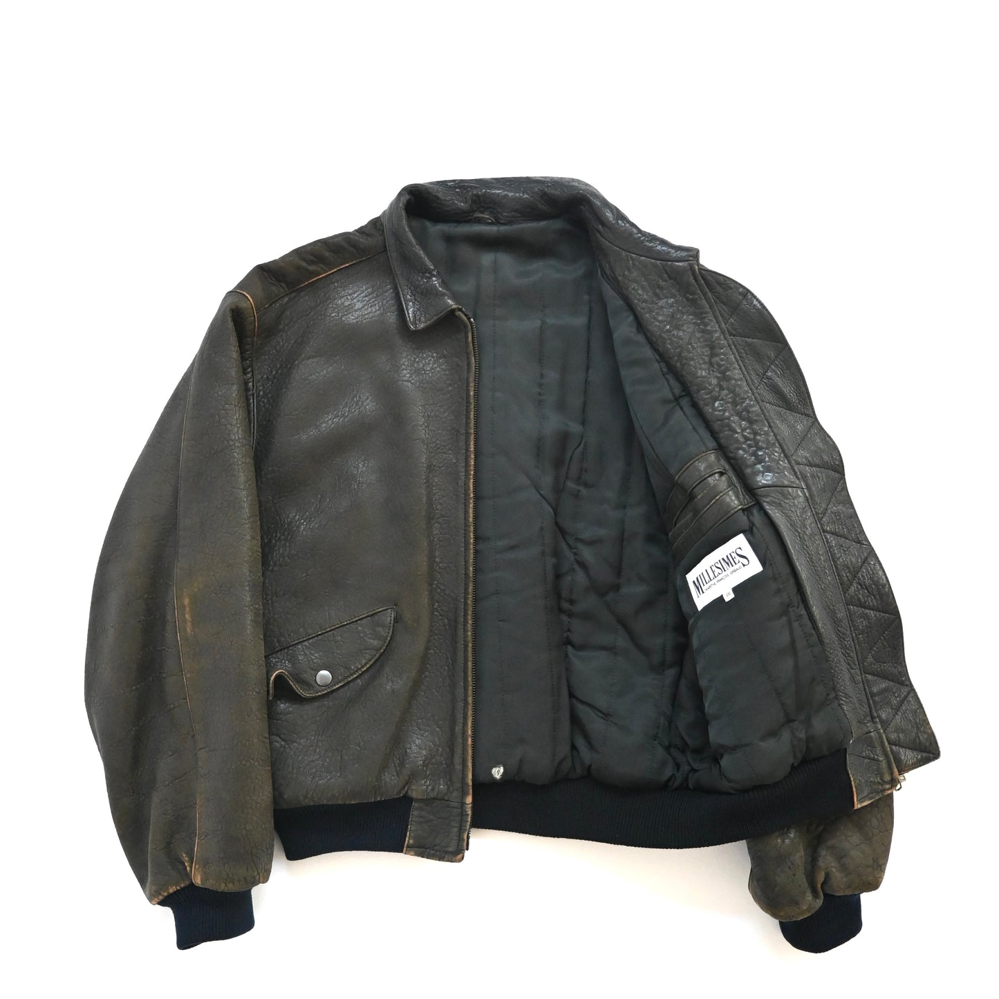 1990s Marithe Francois Girbaud lamb leather jacket S