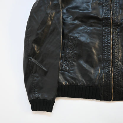 1990s versace kint docking fake leather jacket XL