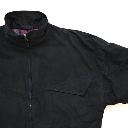 1990s giorgio armani cotton high neck blouson 50