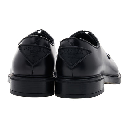 2022ss prada back logo leather shoes 6