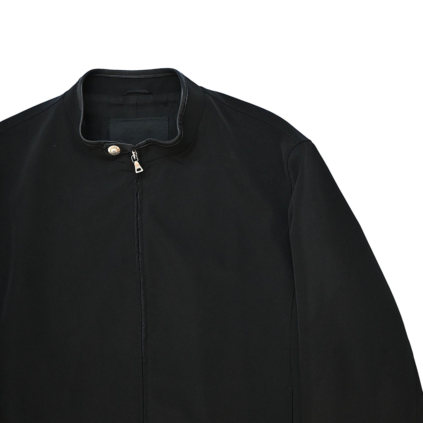1999aw prada leather piping nylon blouson L