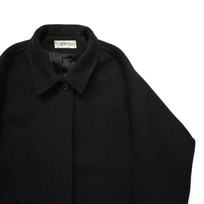1980s calvin klein wool melton long coat M