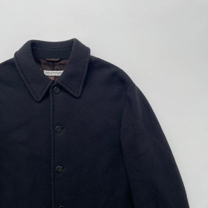 1990s emporio armani wool half coat 48