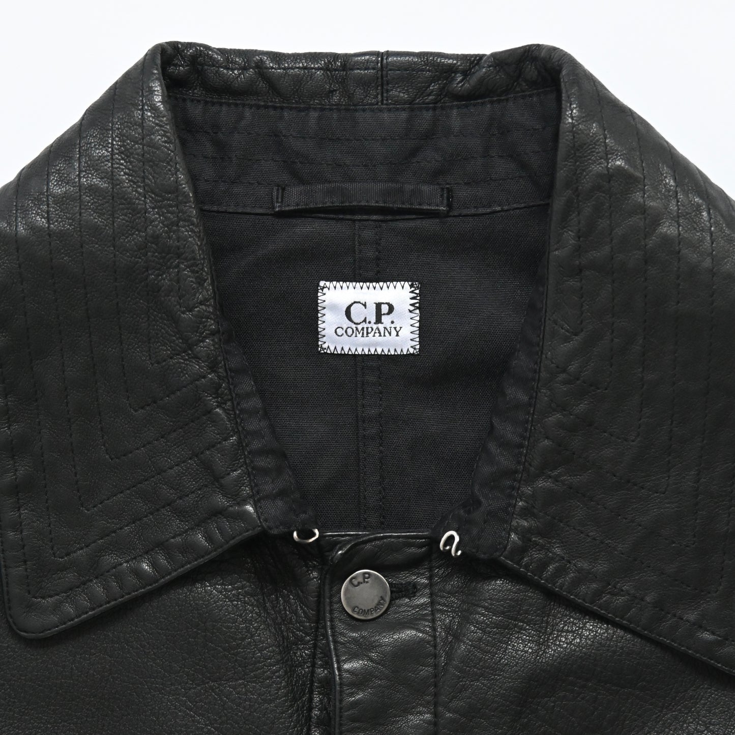 2005aw c.pcompany half leather docking jacket L