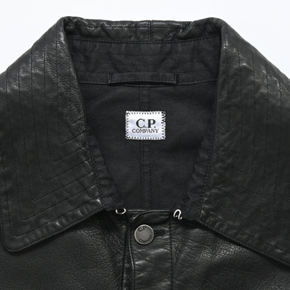 2005aw c.pcompany half leather docking jacket L