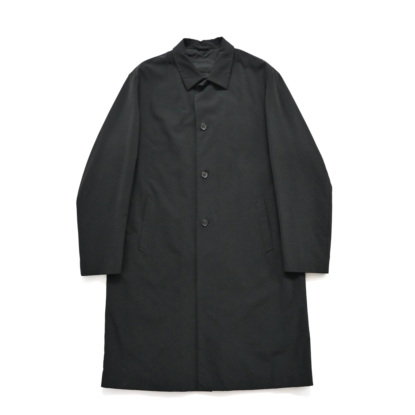 1990s prada polyester long coat L