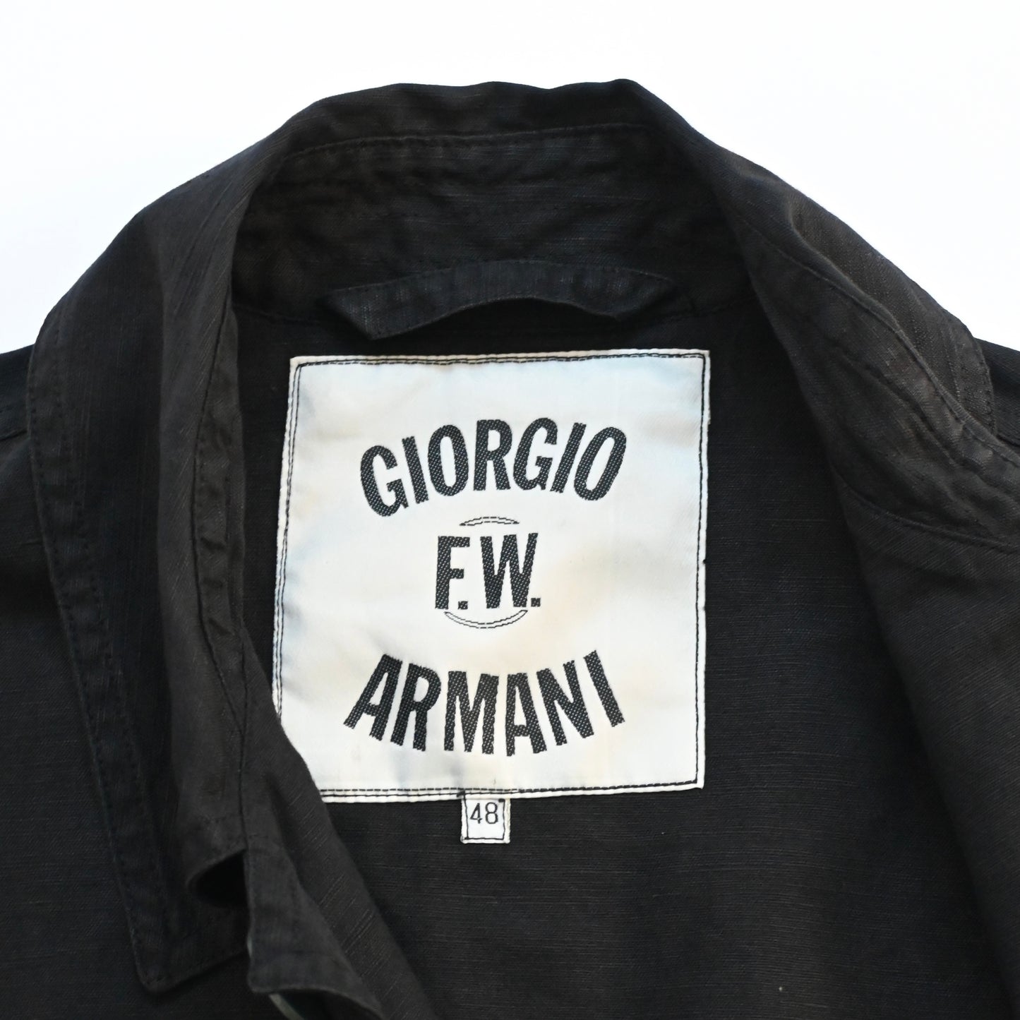 1987ss giorgio armani linen blouson jacket 48