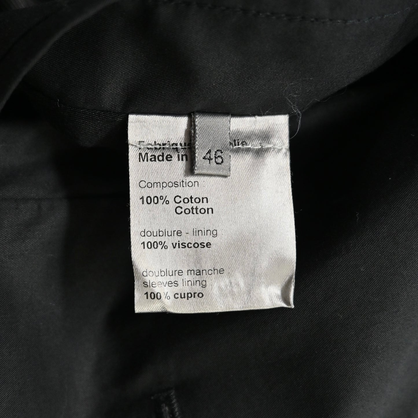 2008aw dior homme back quilting pattern cotton blouson 46 by kris van assche