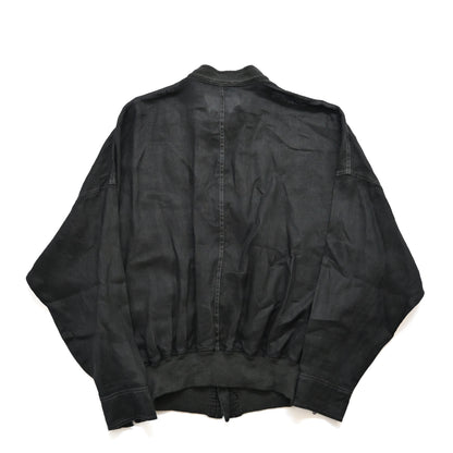 1980s gianni versace linen bomber jacket 48