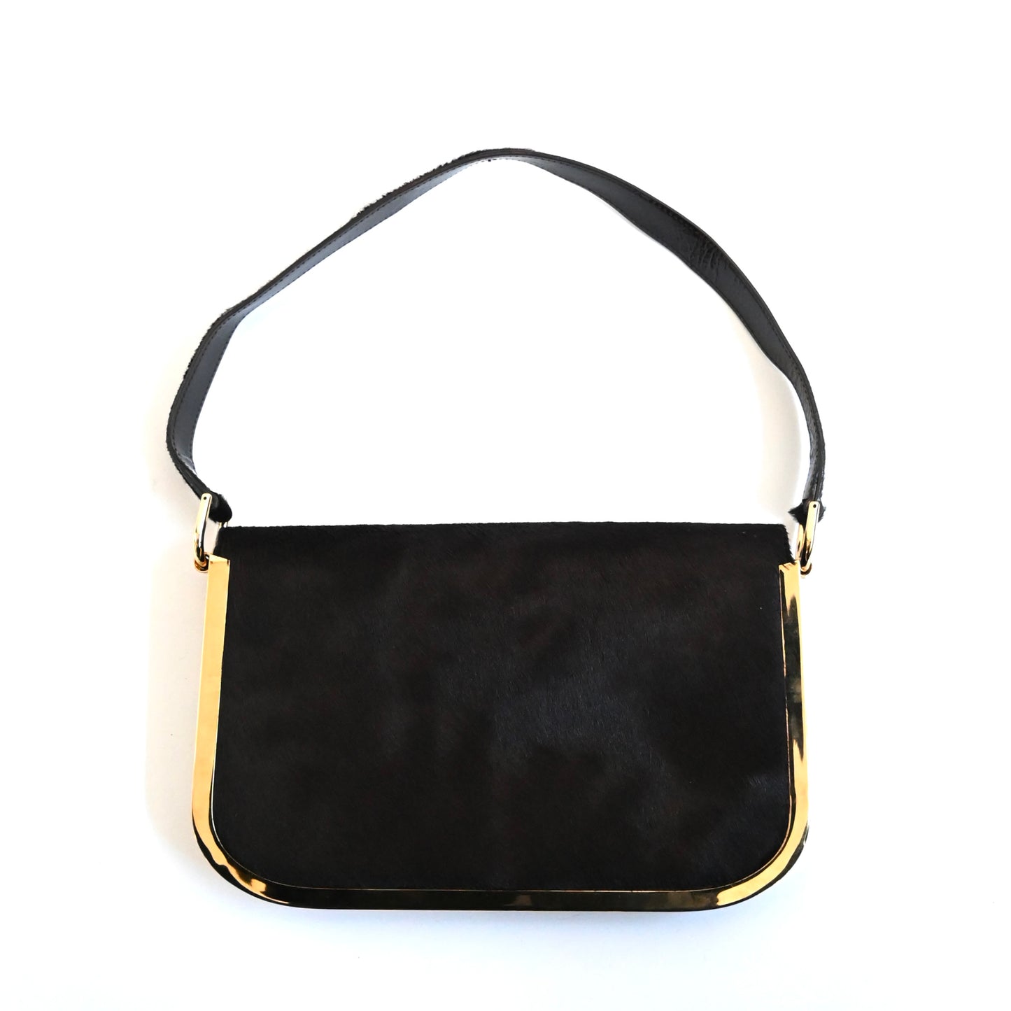 1996aw gucci gold bangle calf hair hand bag by Tom ford